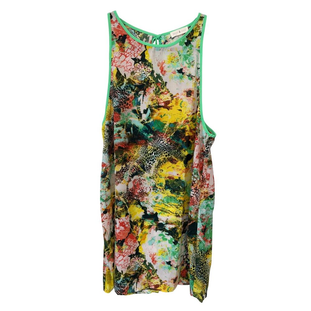 Kate and Lily Abstract Sleeveless Mini Dress Size Small Multicolor Indie Artsy
